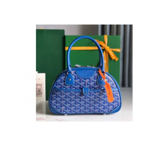Goyard vintage mini bowling bag in Blue Goyardine Canvas