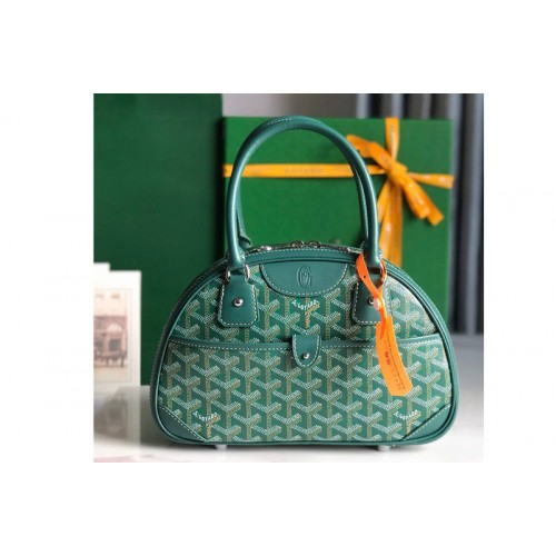 Goyard vintage mini bowling bag in Green Goyardine Canvas