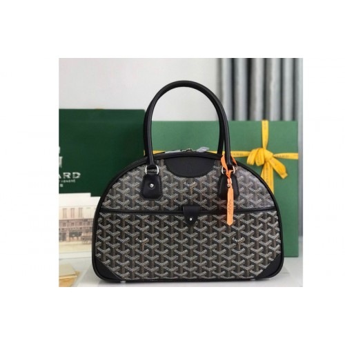 Goyard vintage bowling bag in Black Goyardine Canvas