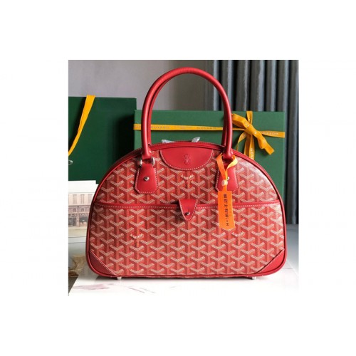 Goyard vintage bowling bag in Red Goyardine Canvas