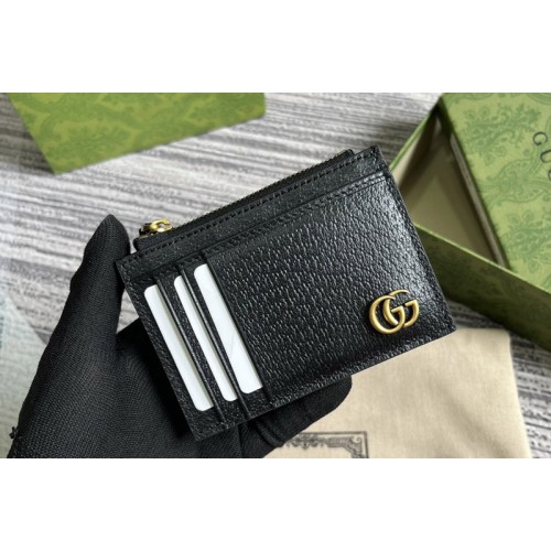 Gucci Signature Card Case in Black Leather