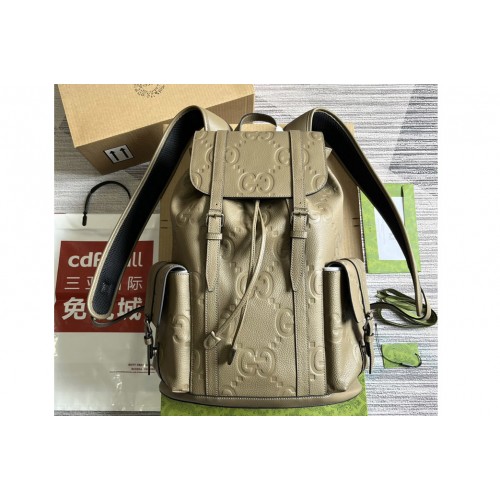 Gucci Jumbo Backpack in Grey jumbo leather