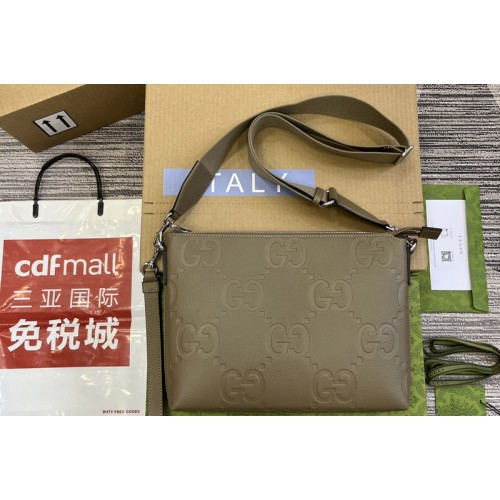 Gucci jumbo Medium Messenger Bag in Dark green jumbo leather