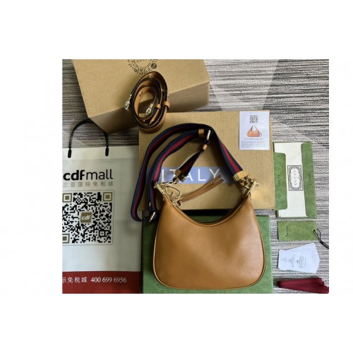 Gucci Attache small shoulder bag in Brown Leather