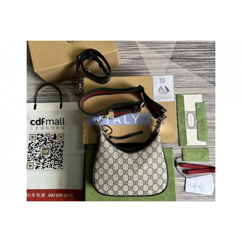 Gucci Attache small shoulder bag in Beige and ebony Supreme canvas