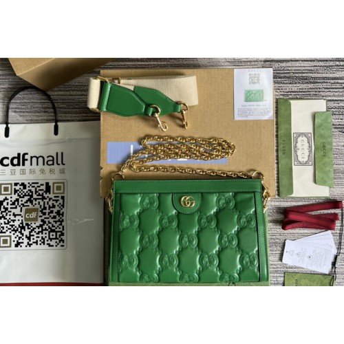 Gucci Matelasse leather small bag in Green Matelasse leather