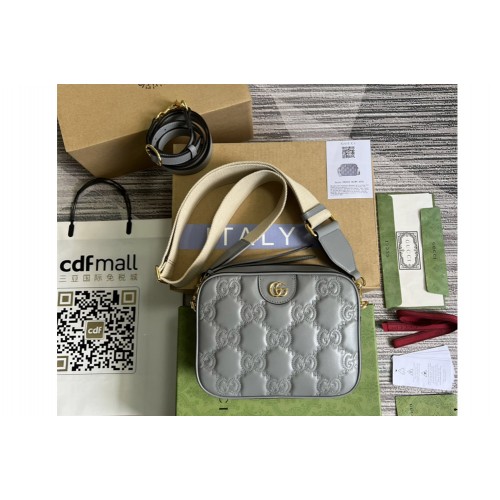 Gucci Matelasse leather small bag in Gray Matelasse leather