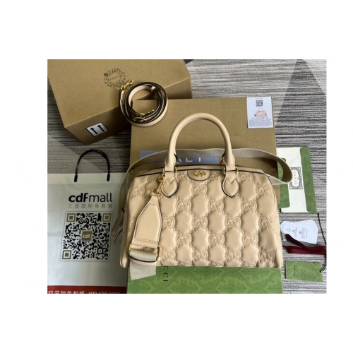 Gucci ‎ Matelasse leather medium bag in Beige Matelasse leather