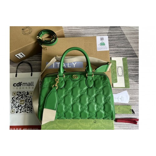 Gucci ‎ Matelasse leather medium bag in Green Matelasse leather