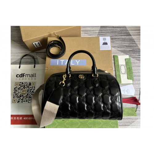 Gucci ‎ Matelasse leather medium bag in Black Matelasse leather