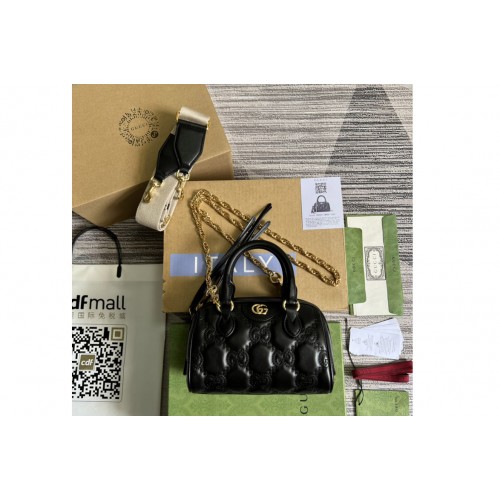 Gucci ‎ Matelasse leather mini bag in Black Matelasse leather