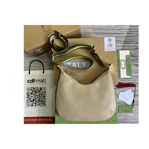 Gucci ‎ Attache large shoulder bag in Beige leather