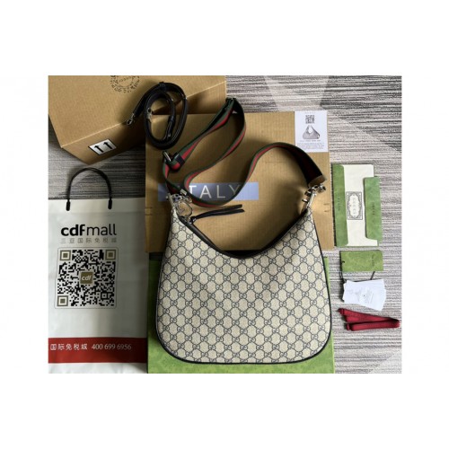 Gucci Attache large shoulder bag in Beige and ebony Supreme canvas Gucci Attache large shoulder bag in Beige and ebony Supreme canvas