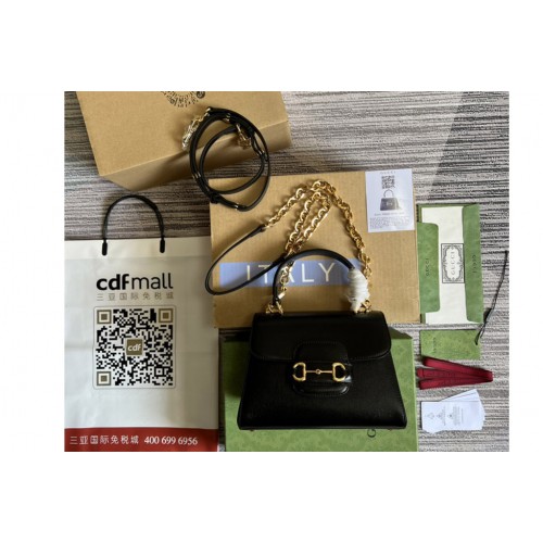 Gucci ‎ Horsebit 1955 mini bag in Black leather