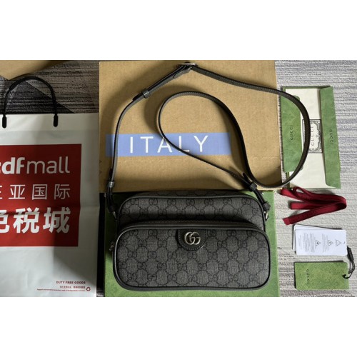 Gucci Ophidia small messenger bag in Black Supreme canvas