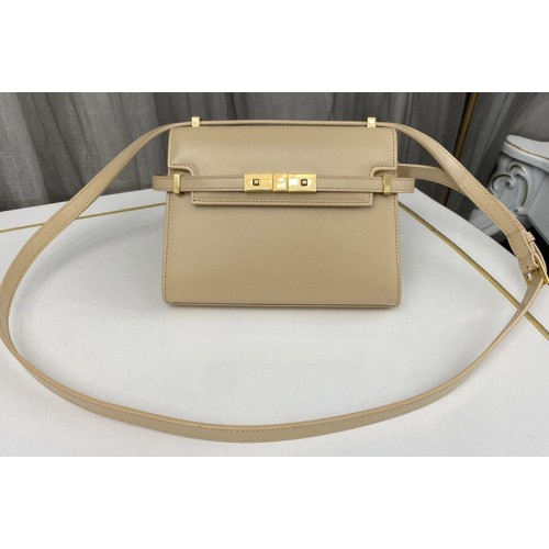 YSL MANHATTAN MINI CROSSBODY BAG IN AGED VEGETABLE-TANNED LEATHER