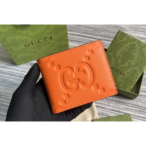 Gucci Jumbo Wallet in Orange jumbo leather
