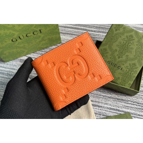Gucci Jumbo Coin Wallet in Orange jumbo leather