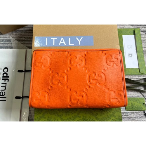 Gucci Jumbo Pouch in Orange jumbo leather