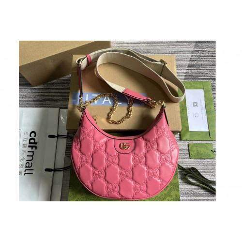 Gucci Matelasse Small Shoulder Bag in Rose Matelasse leather