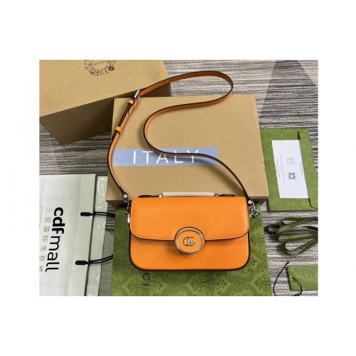 Gucci Petite Mini Shoulder Bag in Orange leather