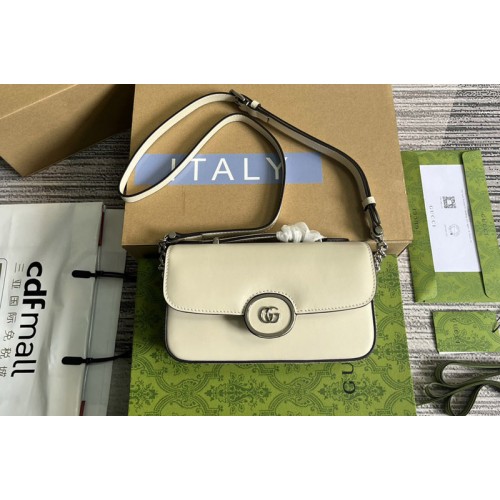 Gucci Petite Mini Shoulder Bag in White leather