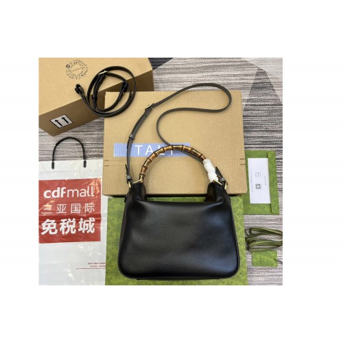 Gucci Diana Medium Shoulder Bag In Black Leather