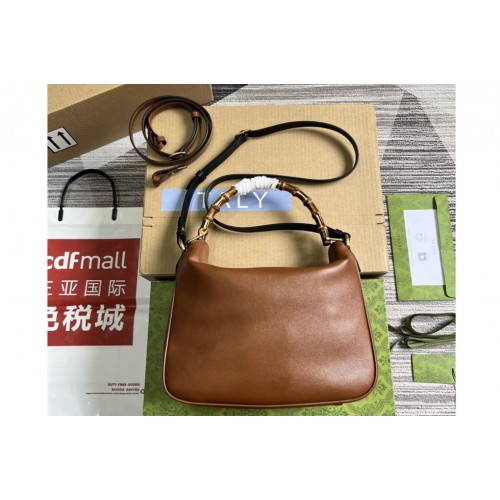 Gucci Diana Medium Shoulder Bag In Brown Leather
