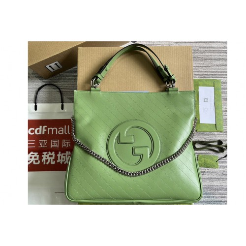 Gucci Blondie Medium Tote Bag in Green Leather