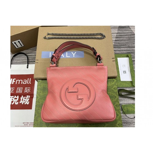 Gucci Blondie Small Tote Bag in Pink leather