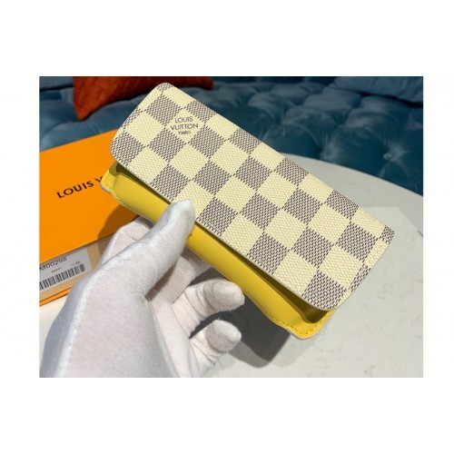 Louis Vuitton GI0372 Woody glasses case in Damier Azur Canvas