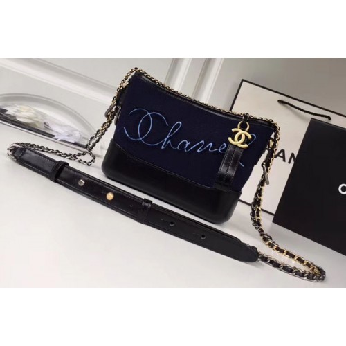 Chanel Original Leather Hobo Bag A93824 Blue