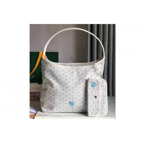 Goyard Boh�me Hobo bag in White Goyardine Canvas