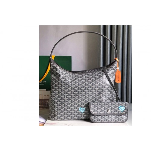 Goyard Boh�me Hobo bag in Gray Goyardine Canvas