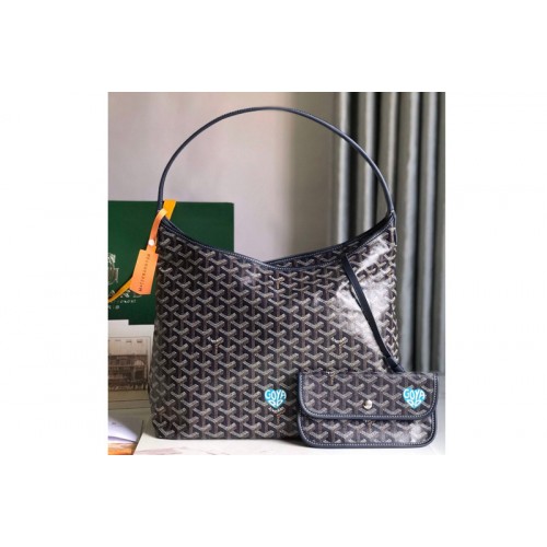 Goyard Boh�me Hobo bag in Navy Blue Goyardine Canvas