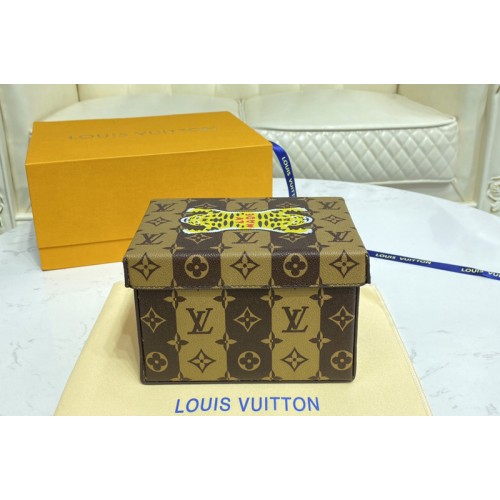 Louis Vuitton GI0718 Nigo Monogram box in Monogram Stripes canvas
