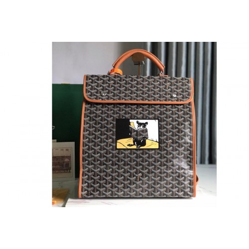 Goyard Saint Leger backpack in Brown Goyardine Canvas