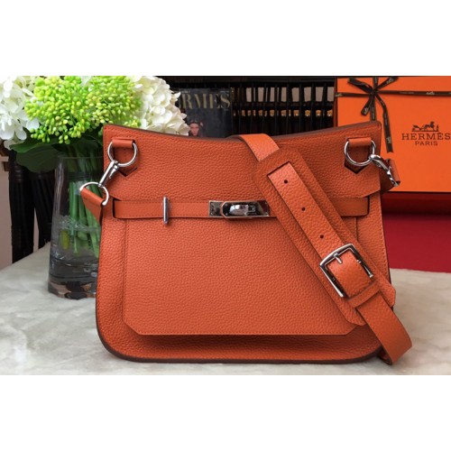 Hermes H061784 Jypsiere 28 bag in Orange original taurillon Clemence leather