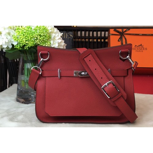 Hermes H061784 Jypsiere 28 bag in Red original taurillon Clemence leather