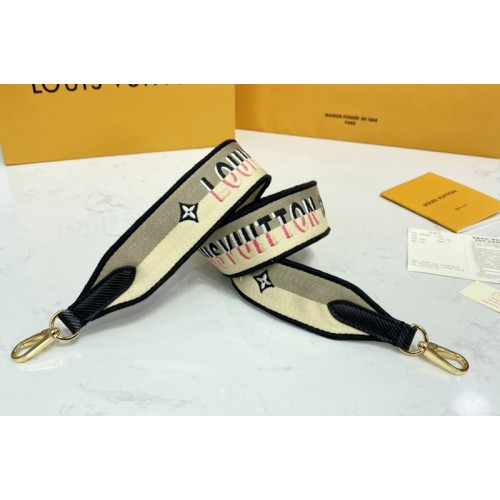 Louis Vuitton J02506 bandouliere Jacquard Strap in Cream Black  Pink