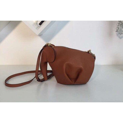 Loewe Elephant Mini Bag Classic Calf Leather Brown