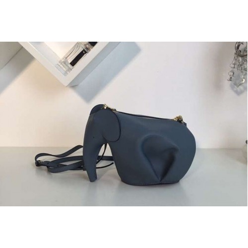 Loewe Elephant Mini Bag Classic Calf Leather Blue