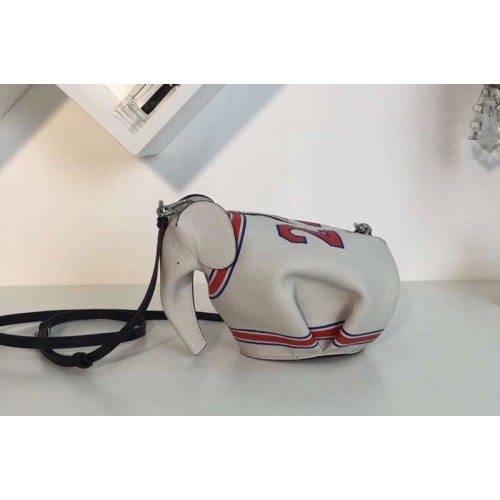 Loewe Elephant Mini Bag Classic Calf Leather White