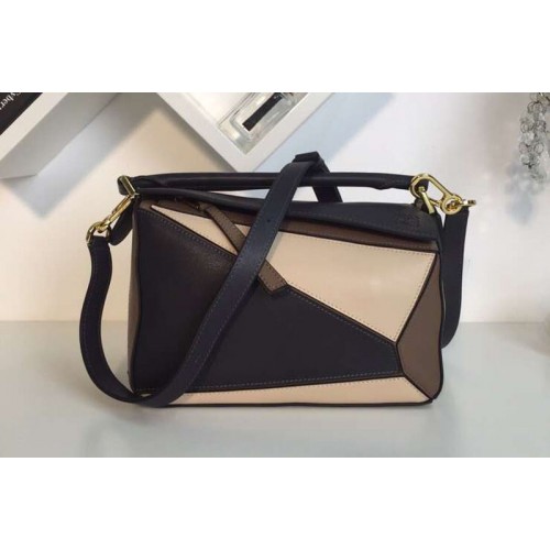 Loewe Puzzle Small Bags Original Calf Leather Coffee Beige