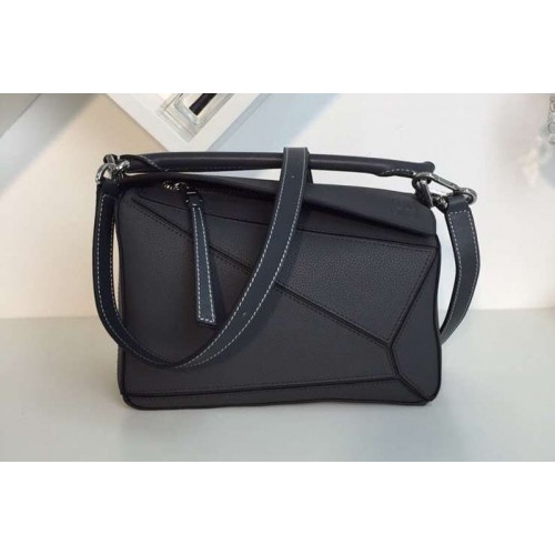Loewe Puzzle Small Bags Original Calf Leather Dark Grey