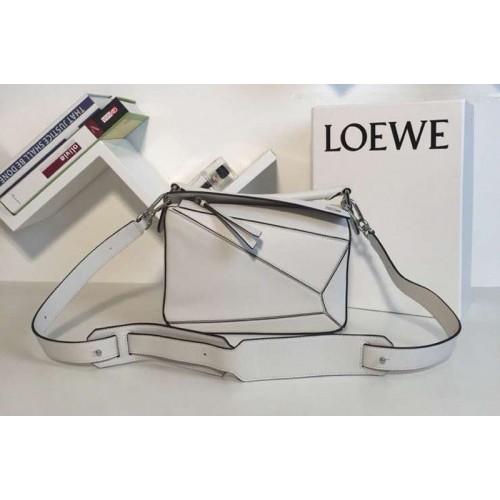 Loewe Puzzle Small Bags Original Calf Leather White
