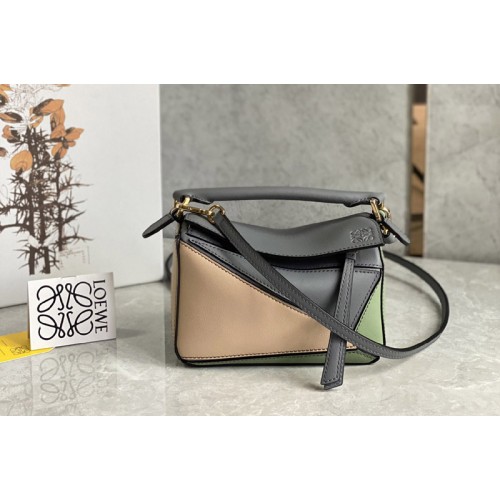 Loewe Mini Puzzle bag in Multicolor classic calfskin