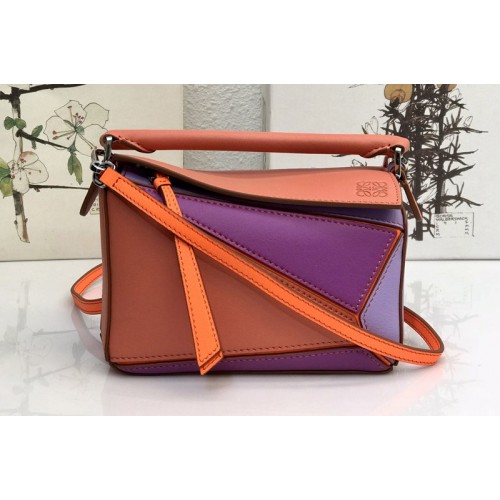 Loewe Mini Puzzle bag in Multicolor classic calfskin