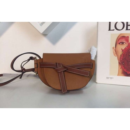Loewe Mini Gate Bags Original Soft Calf Leather Tan