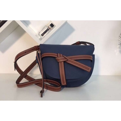 Loewe Gate Small Bags Original Soft Calf Leather Blue